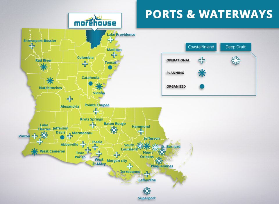 Ports and Waterways in Morehouse Parish - Market Access