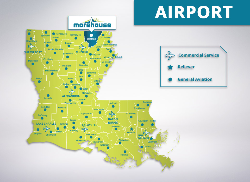 Airports in Morehouse Parish - Market Access